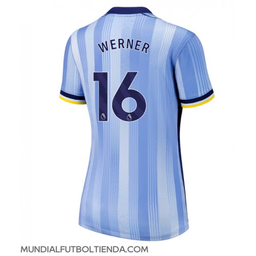 Camiseta Tottenham Hotspur Timo Werner #16 Segunda Equipación Replica 2024-25 para mujer mangas cortas